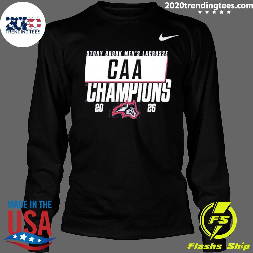 Stony Brook Seawolves 2026 CAA Men’s Lacrosse Champions Shirt