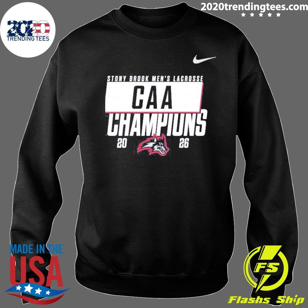 Stony Brook Seawolves 2026 CAA Men’s Lacrosse Champions Shirt