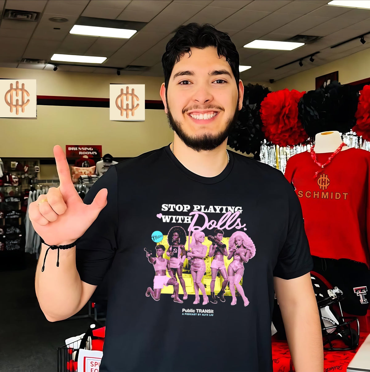 Stop playing with dolls public transit podcast by alyx liu shirt
