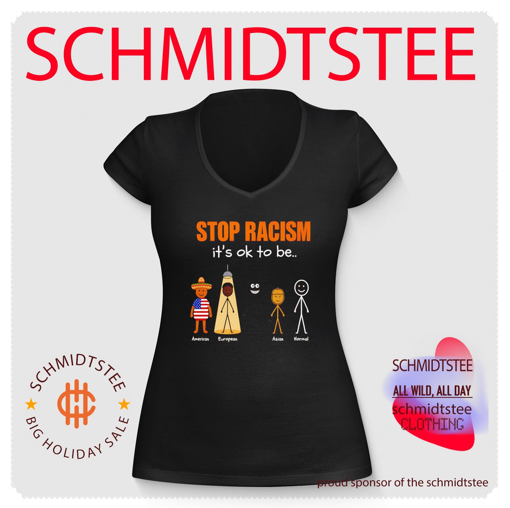 Stop racism it’s ok to be American European Asian Normal shirt