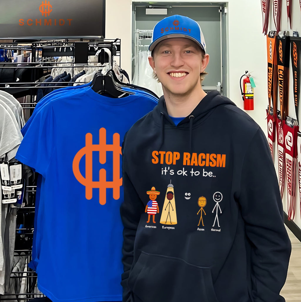 Stop racism it’s ok to be American European Asian Normal shirt