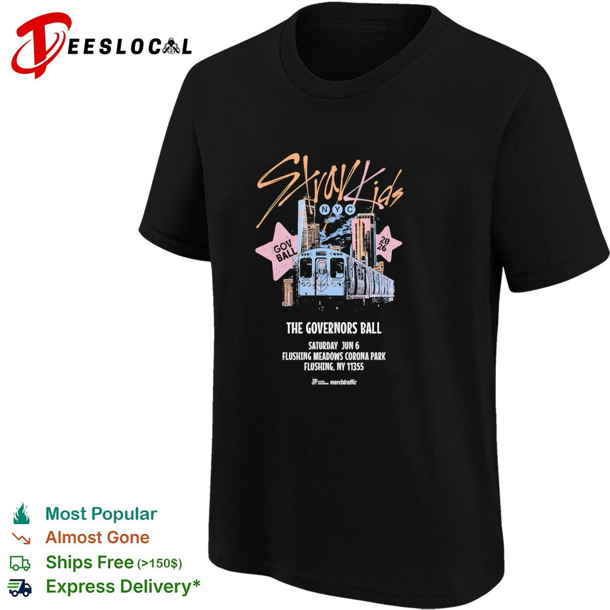 Stray Kids NYC Gov Ball 2026 The Governors Ball Saturday Jun 6 Flushing Meadows shirt