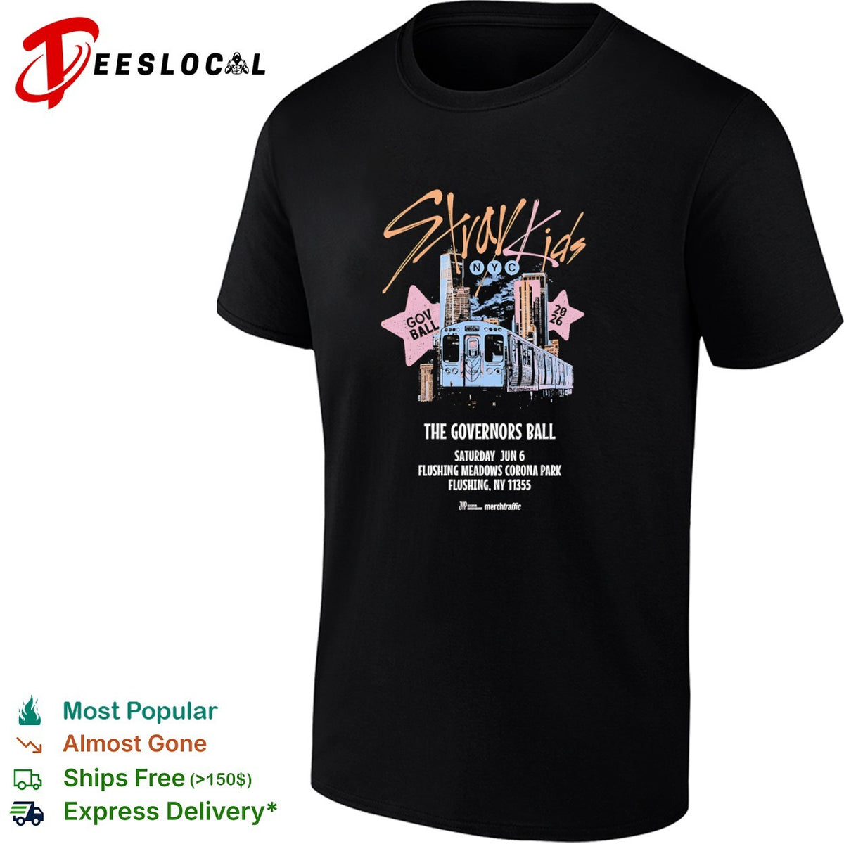 Stray Kids NYC Gov Ball 2026 The Governors Ball Saturday Jun 6 Flushing Meadows shirt