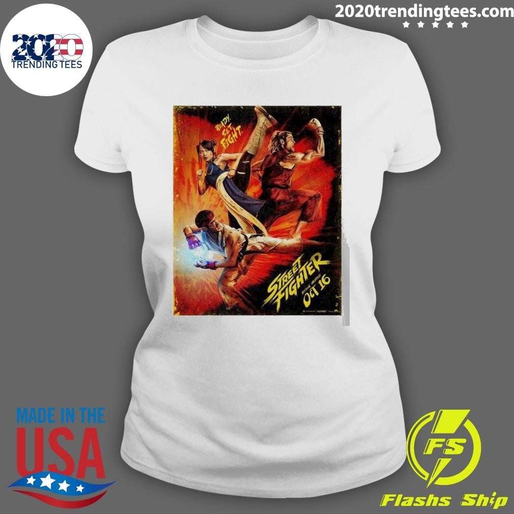 Street Fighter 2026 For Ryu Chun-Li And Ken Masters Hitting Theatres On October 16 Shirt