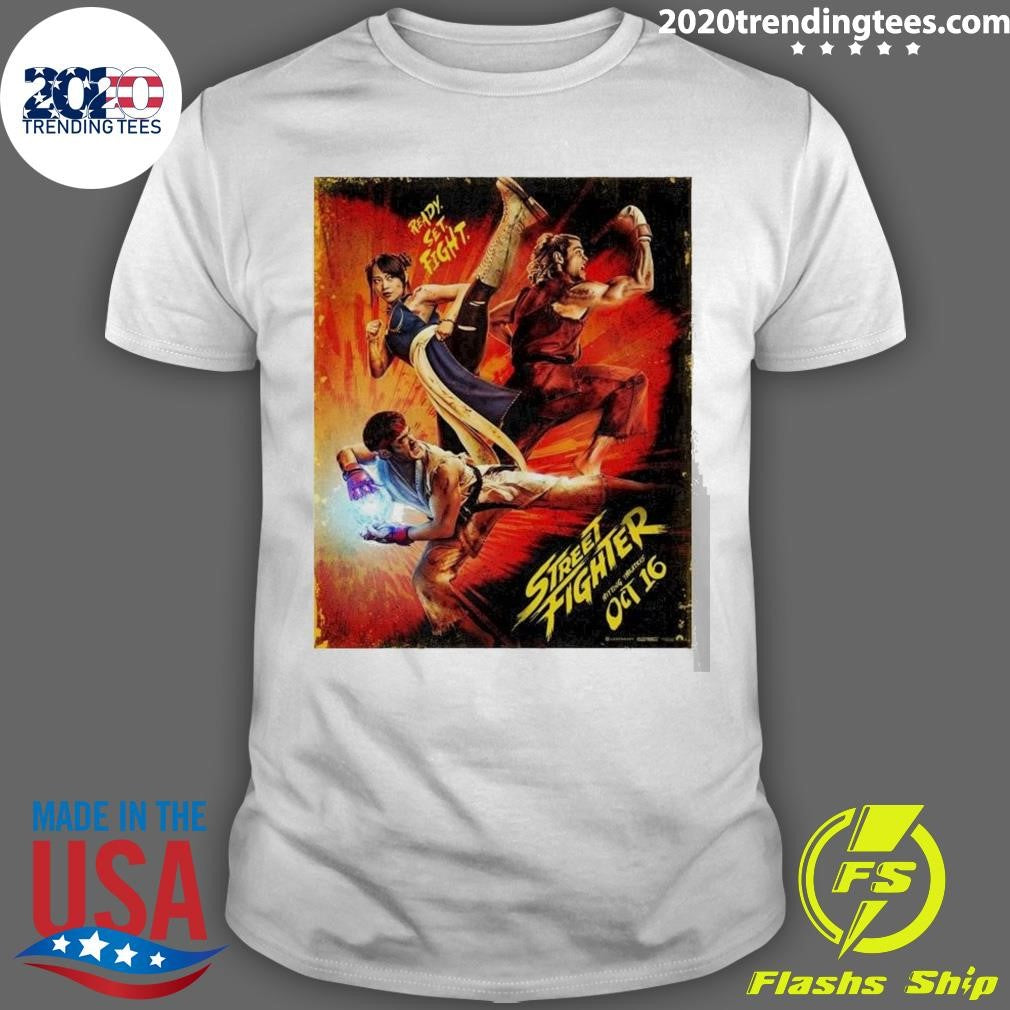 Street Fighter 2026 For Ryu Chun-Li And Ken Masters Hitting Theatres On October 16 Shirt