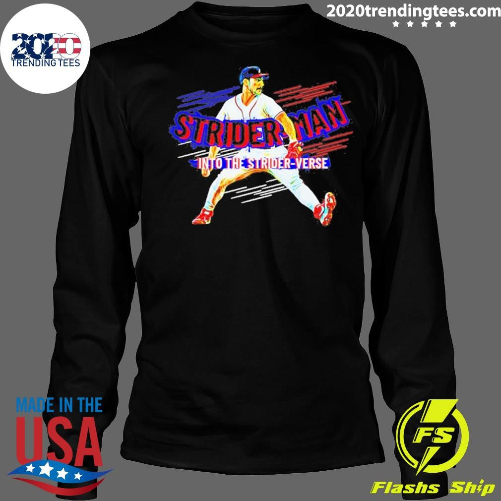 Strider-man Atlanta Braves Into The Strider Verse Shirt