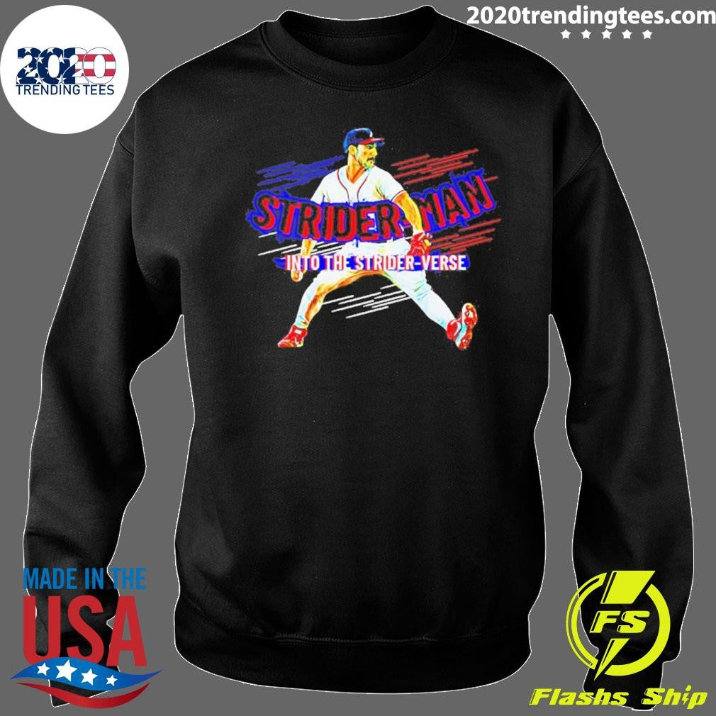 Strider-man Atlanta Braves Into The Strider Verse Shirt