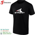 Strokin baseball batter silhouette logo graphic shirt