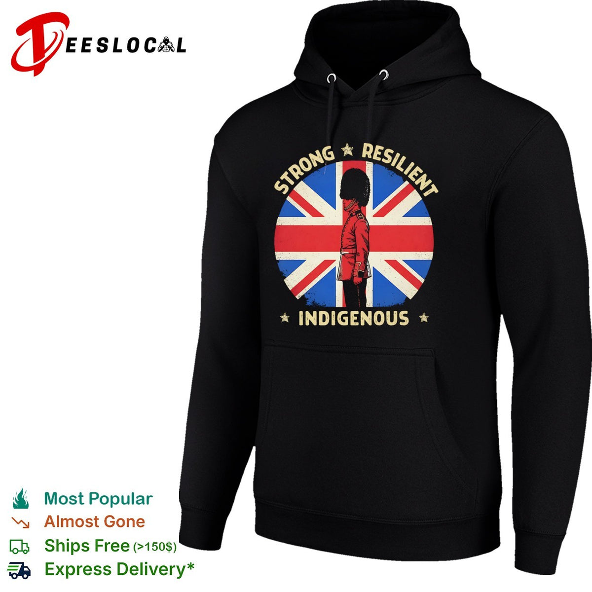 Strong Resilient Indigenous British Guard Union Jack Flag Shirt