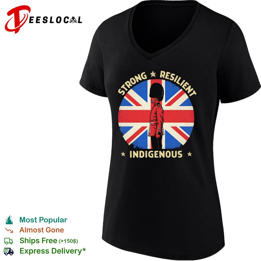 Strong Resilient Indigenous British Guard Union Jack Flag Shirt