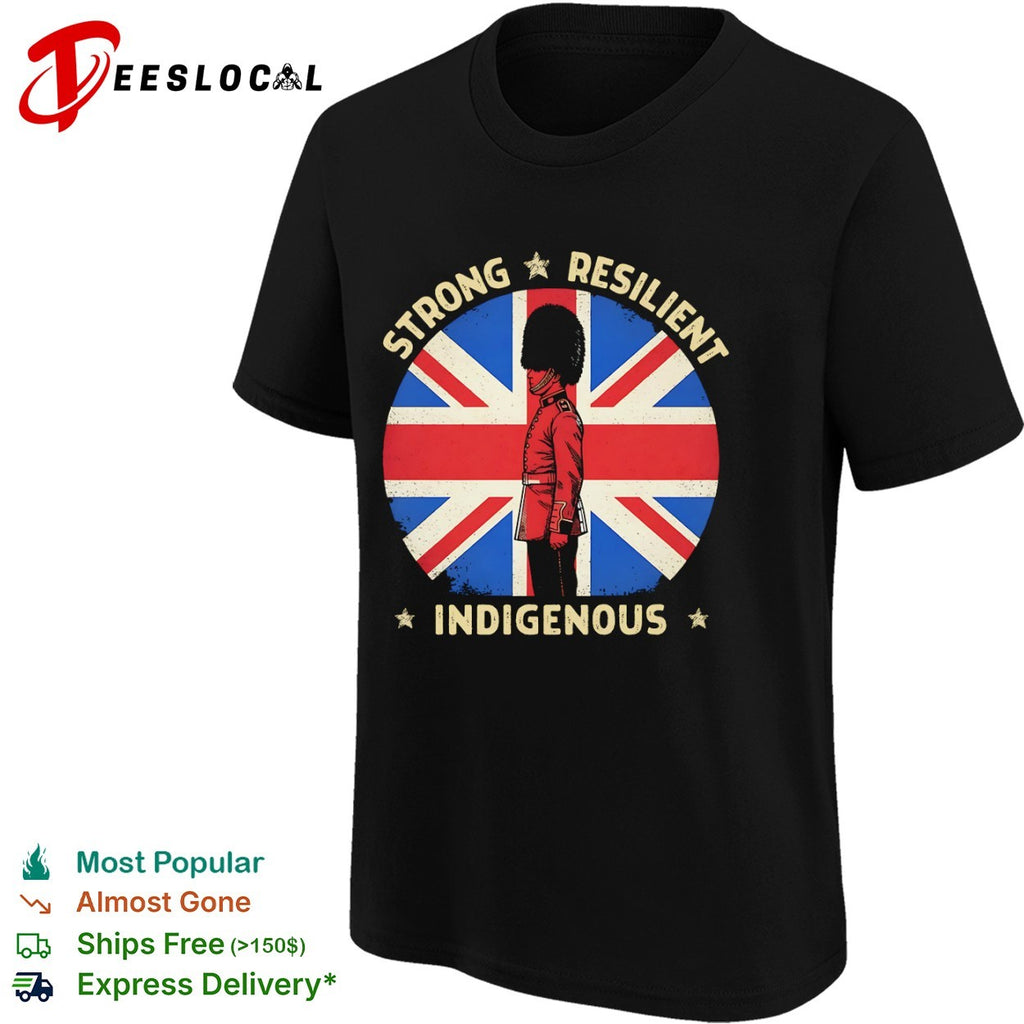 Strong Resilient Indigenous British Guard Union Jack Flag Shirt