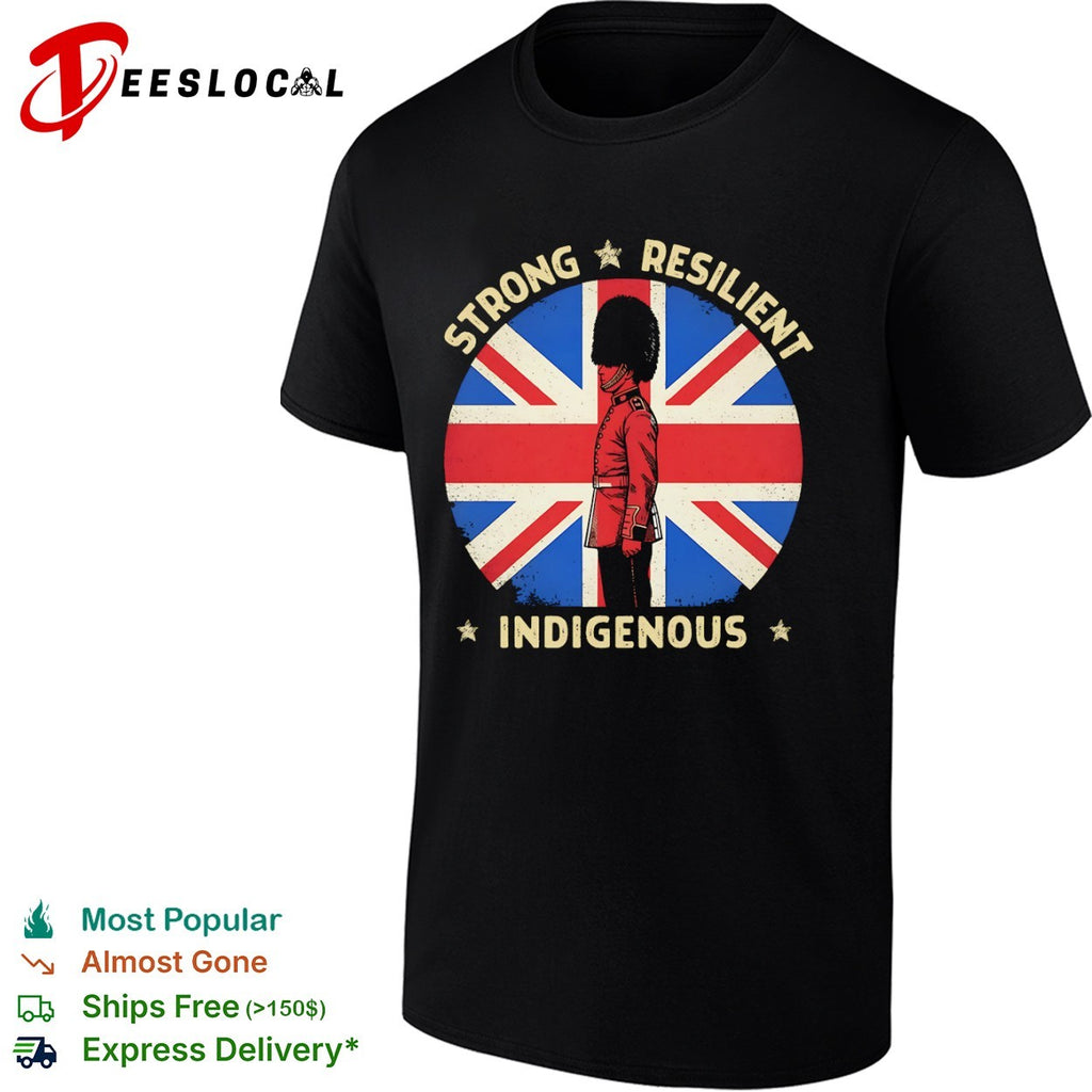 Strong Resilient Indigenous British Guard Union Jack Flag Shirt