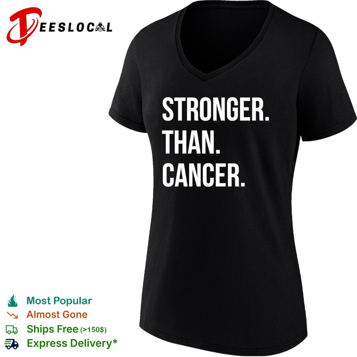 Stronger than cancer inspirational awareness shirt