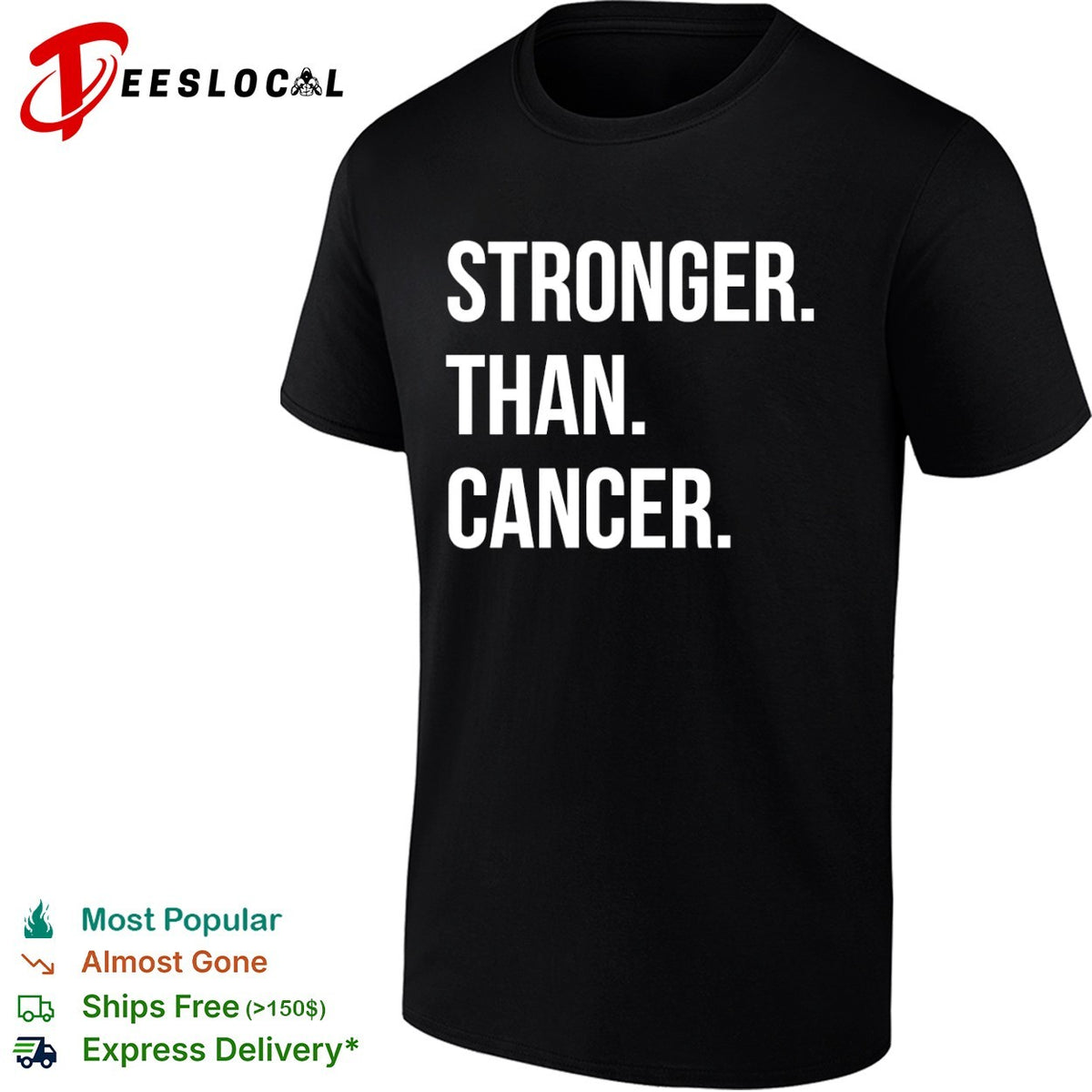 Stronger than cancer inspirational awareness shirt