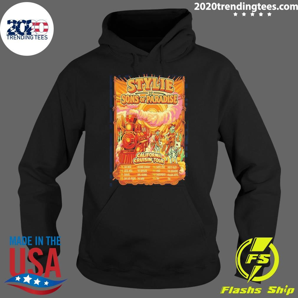 Stylie And Sons Of Paradise California Cruisin 2026 Tour Shirt