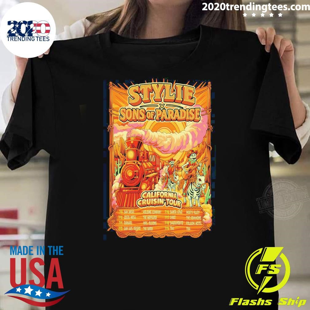 Stylie And Sons Of Paradise California Cruisin 2026 Tour Shirt