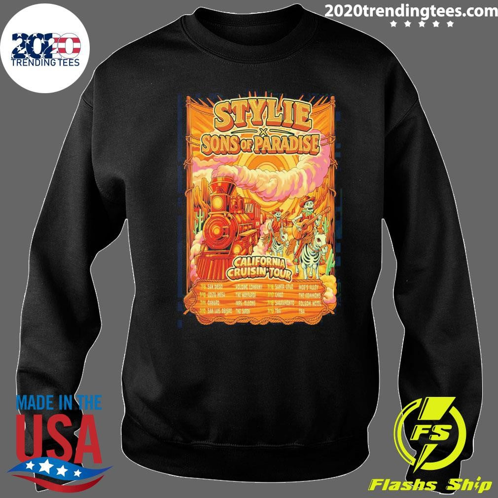 Stylie And Sons Of Paradise California Cruisin 2026 Tour Shirt
