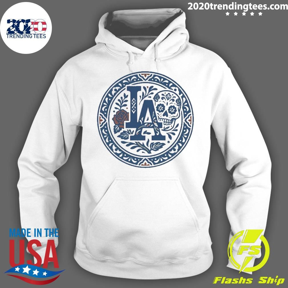 Sugar Skull Heritage Los Angeles Dodgers Shirt
