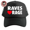 Summer Smash 2026 Festival Merch Raves Love Rage Black Trucker Cap Hat