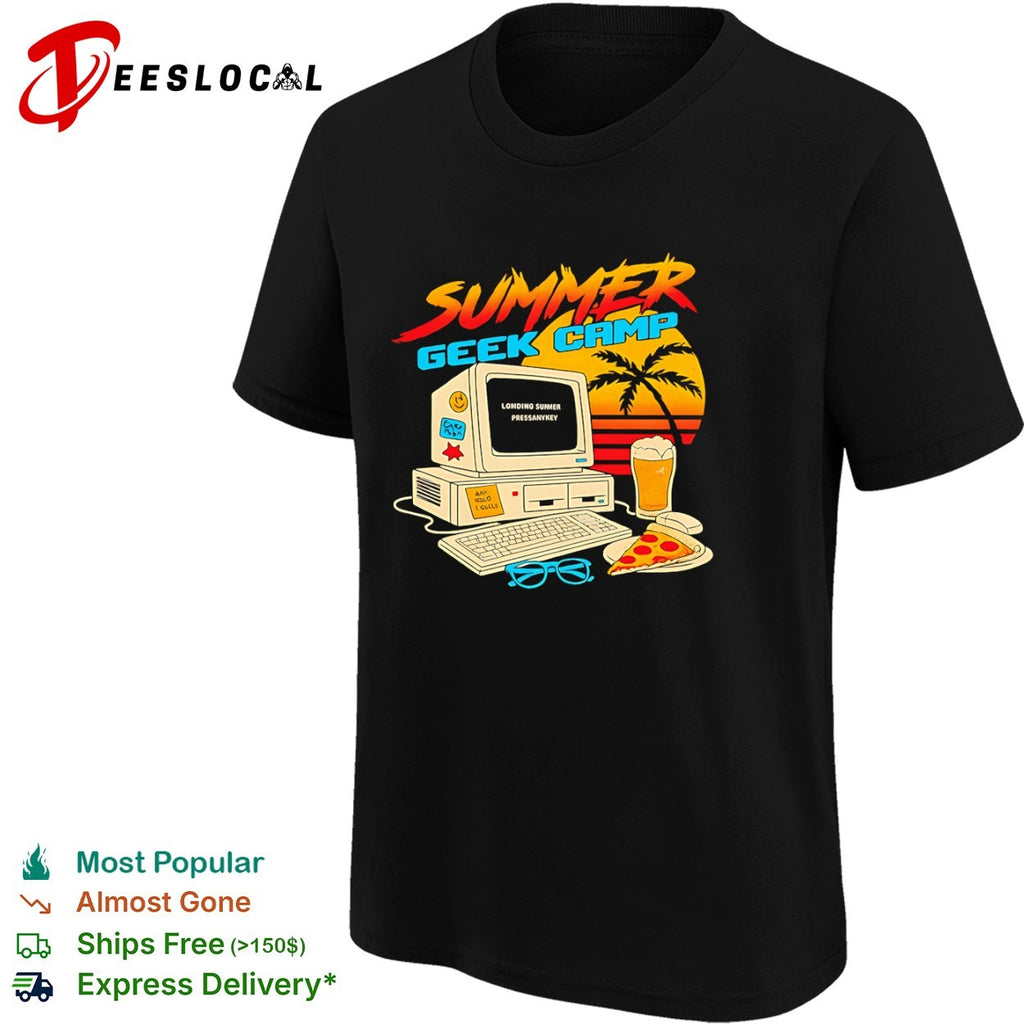 Summer geek camp loading press any key shirt