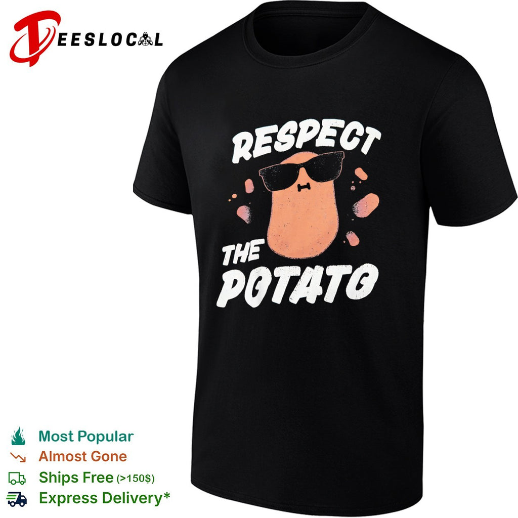 Sunglasses respect the potato shirt