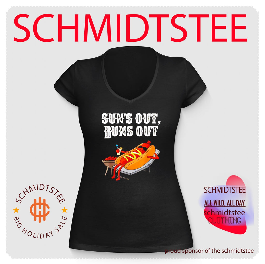 Sun’s out buns out hot dog summer humor shirt