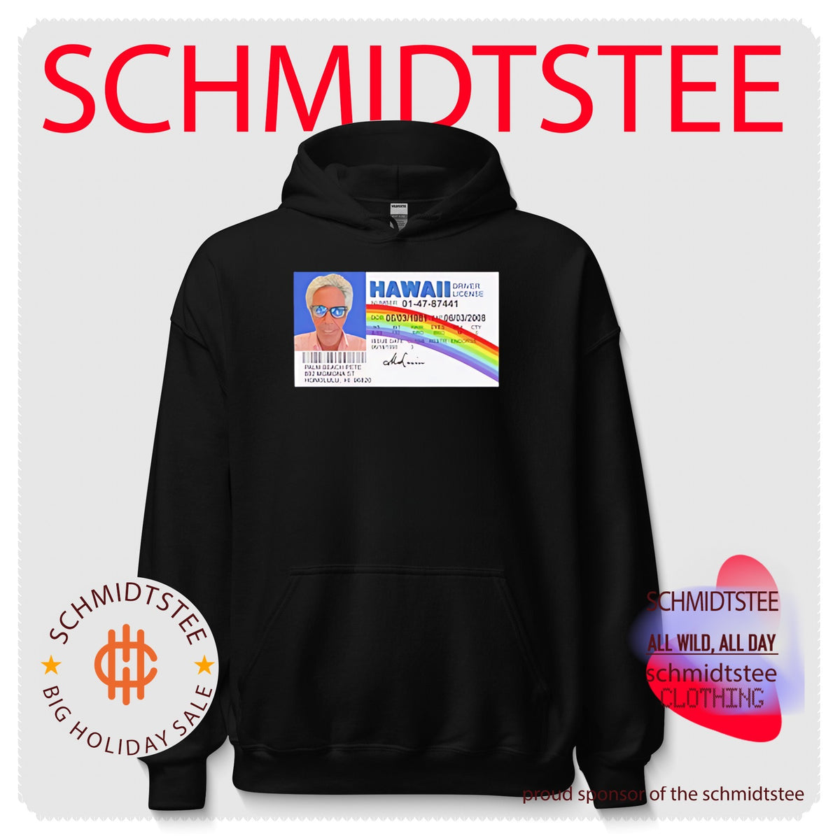 Superbad fake driver’s license McLovin parody shirt