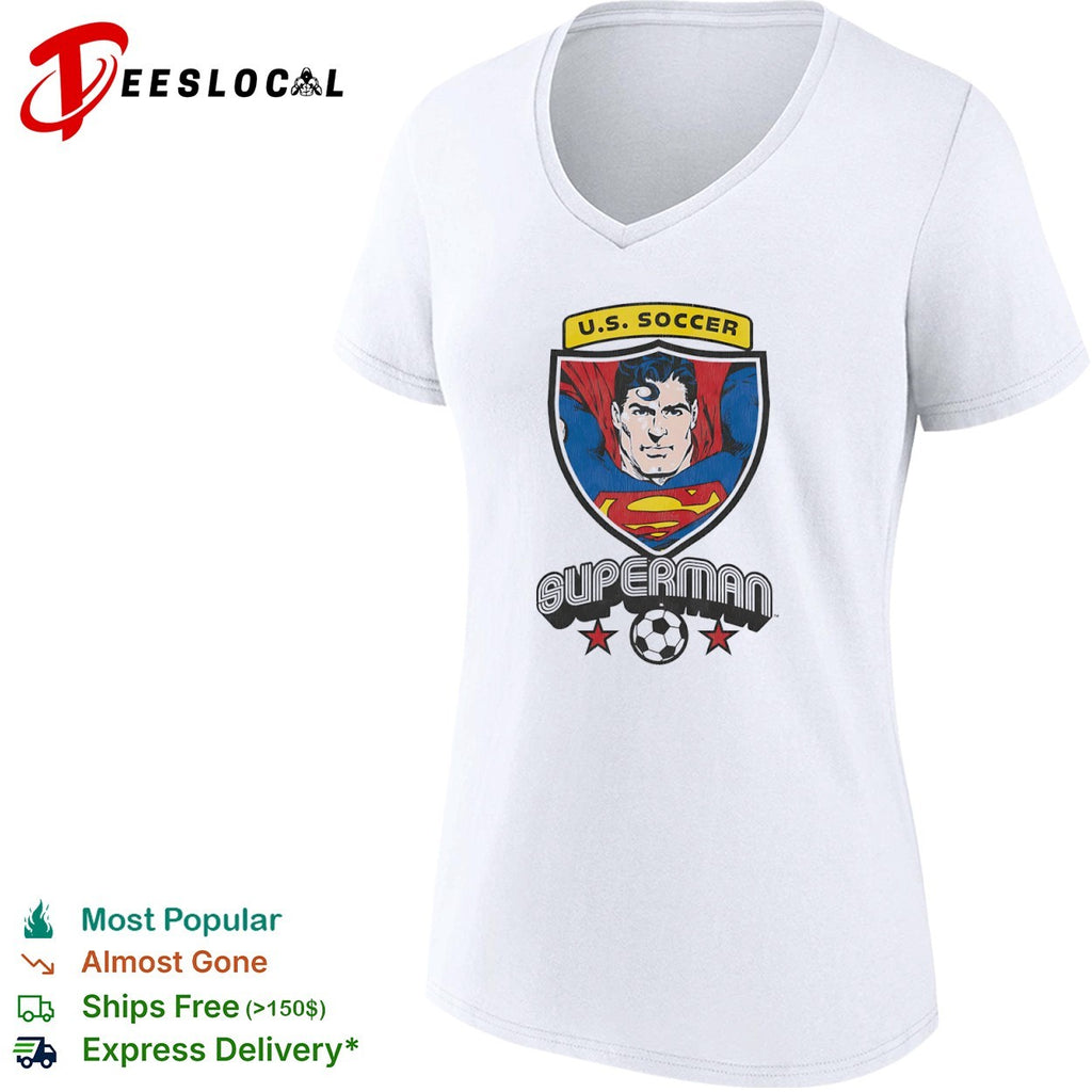Superman US Soccer logo and Character Shirt