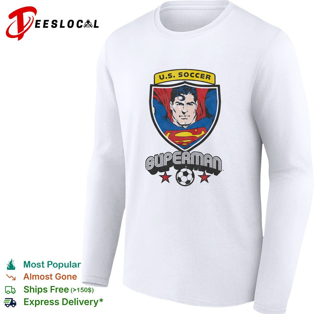 Superman US Soccer logo and Character Shirt