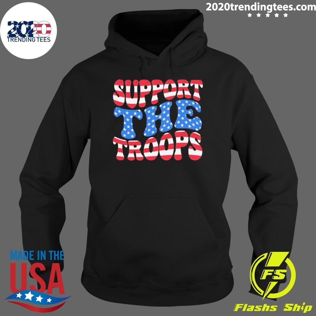 Support The Troops Usa Flag Shirt