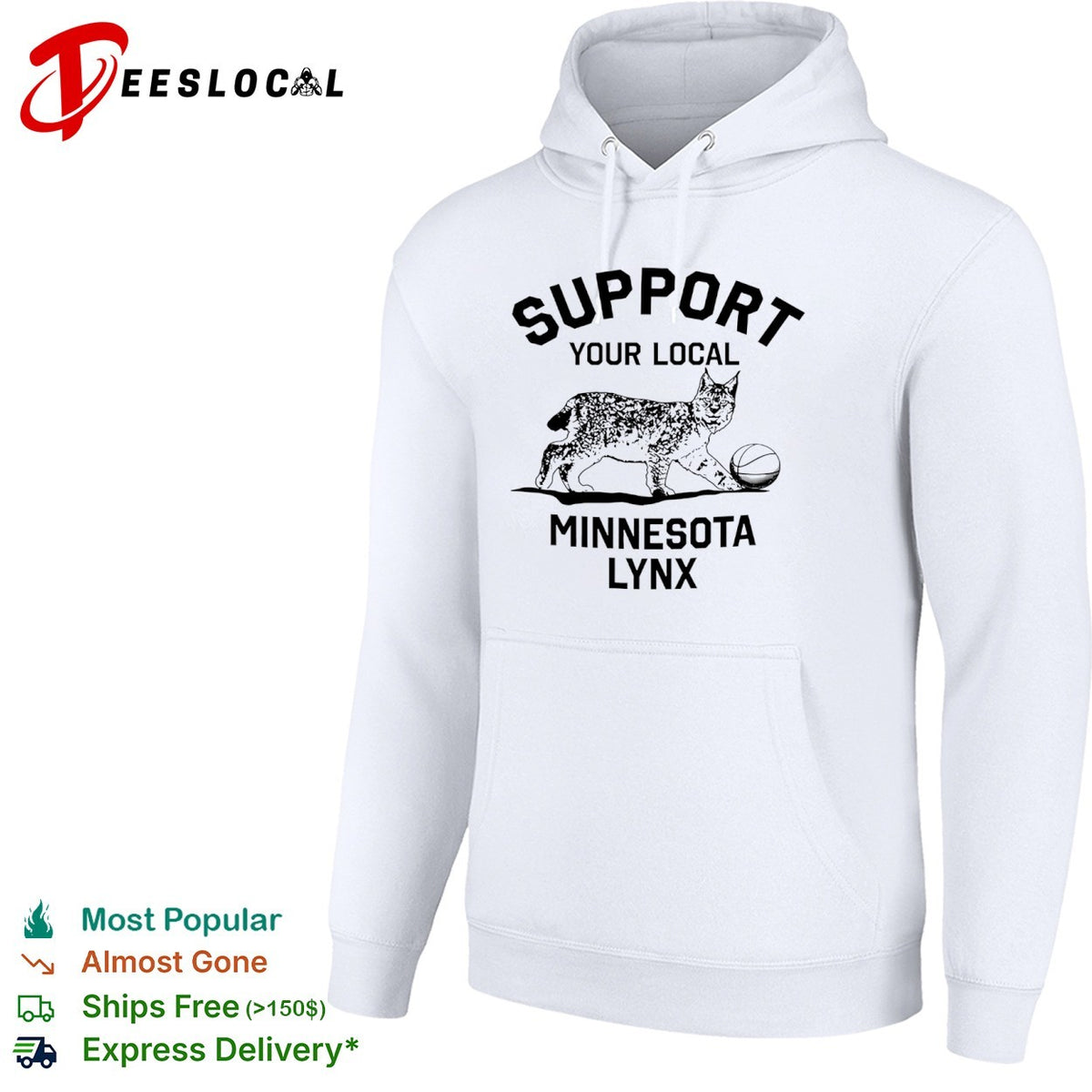 Support Your Local Minnesota Lynx Basketball Animal Mascot shirt
