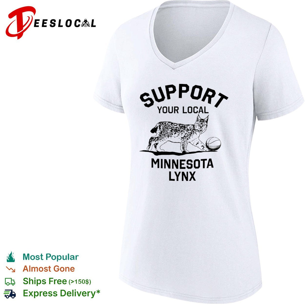 Support Your Local Minnesota Lynx Basketball Animal Mascot shirt