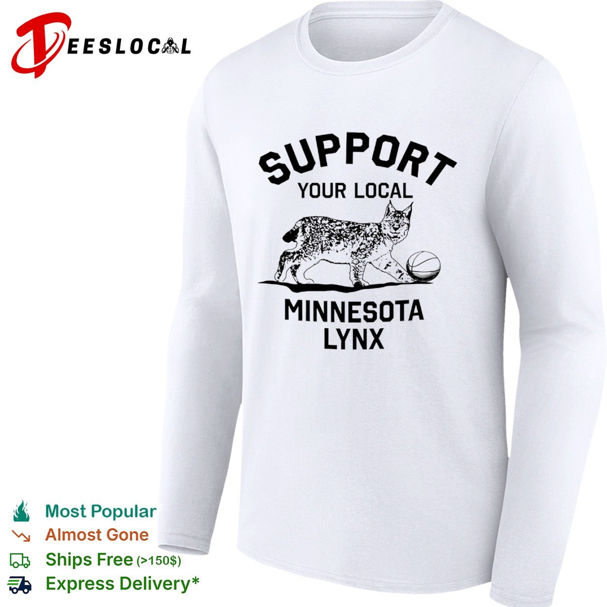 Support Your Local Minnesota Lynx Basketball Animal Mascot shirt