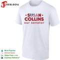 Susan Collins our senator USA Flag shirt