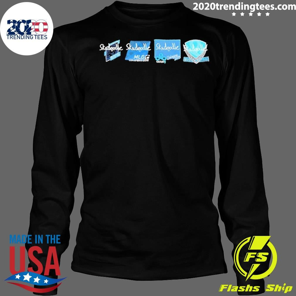 This Is A Skadoodle Music x4 Stickers Black Shirt