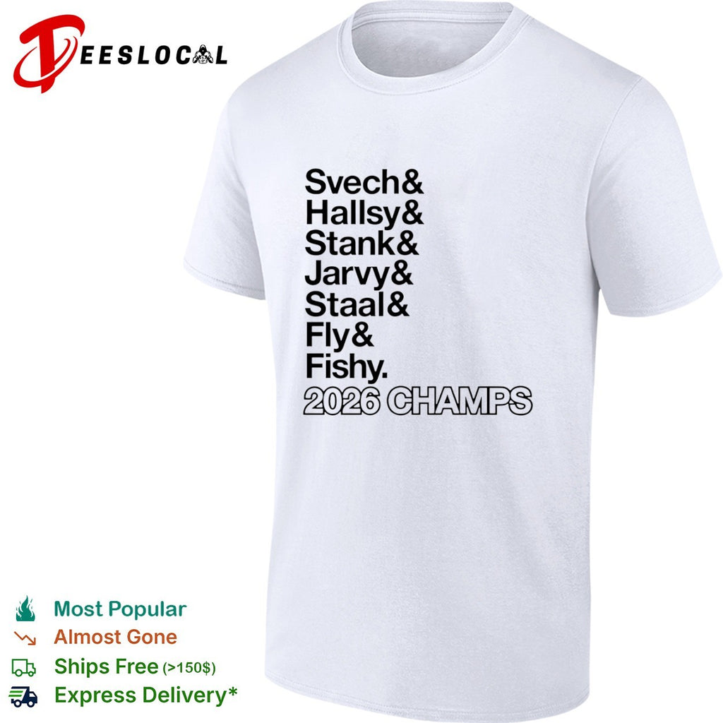 Svechnikov Hall Hamilton Stankoven Jarvis Staal Necas Aho Carolina Hurricanes shirt