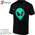 Svillain Alien Glow in the Dark Eye Design Neon Extraterrestrial Creature Concept shirt