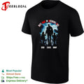 dad in Resident Evil family silhouette walking in the rain poster shirt