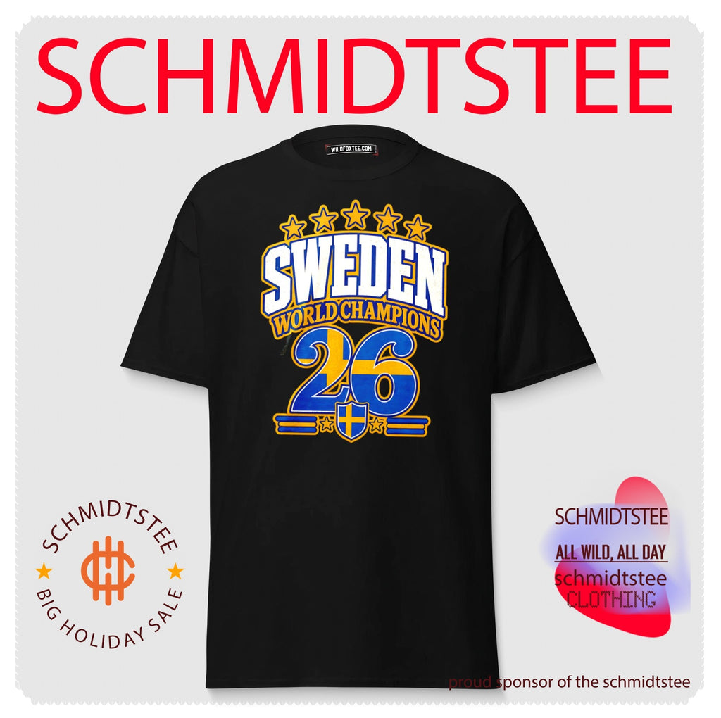 Sweden 2026 World Champions flag shirt
