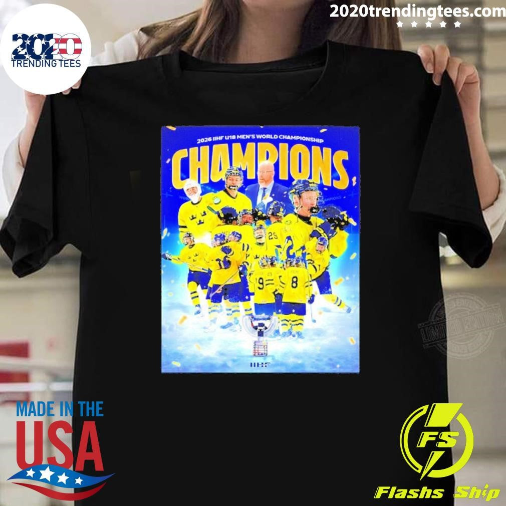 Sweden Hockey 2026 Iihf U18 Men’s World Championship Shirt