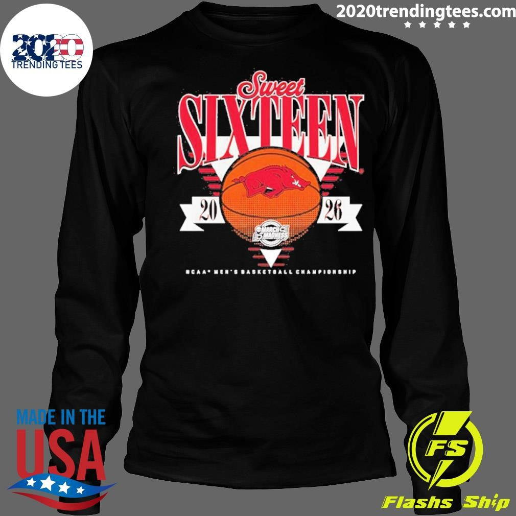 Sweet Sixteen Arkansas Razorbacks 2026 NCAA Men’s Basketball Tournament March Madness Shirt