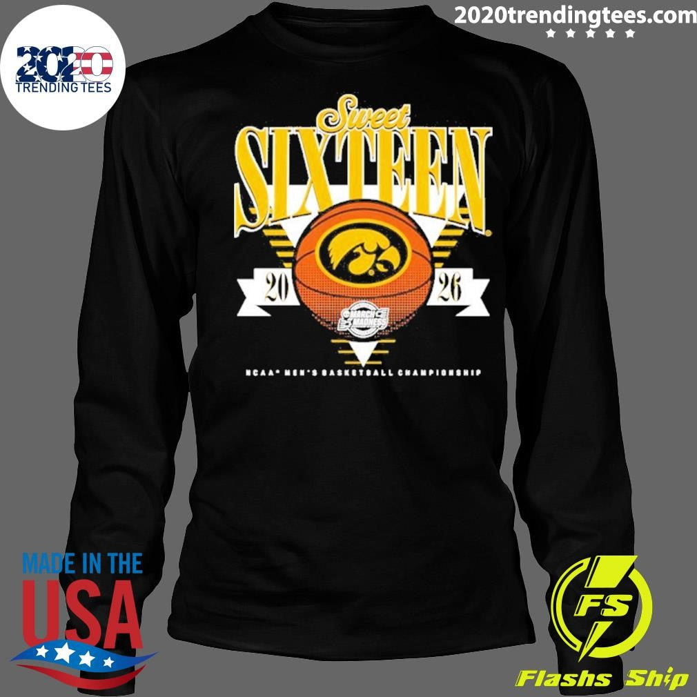 Sweet Sixteen Iowa Hawkeyes 2026 NCAA Men’s Basketball Tournament March Madness Shirt