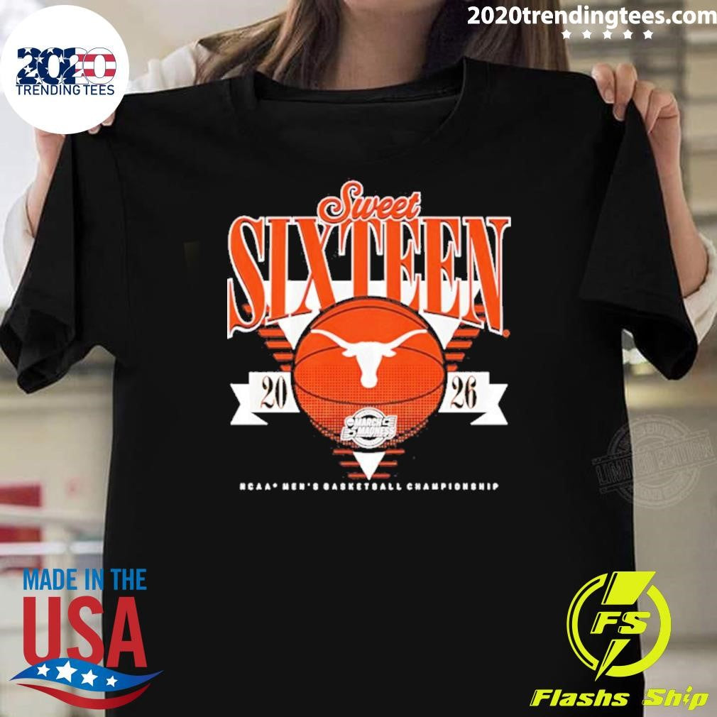 Sweet Sixteen Texas Longhorns 2026 NCAA Men’s Basketball Tournament March Madness Shirt