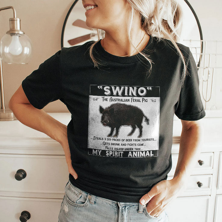 Swino The Australian Feral Pig My Spirit Animal Shirt