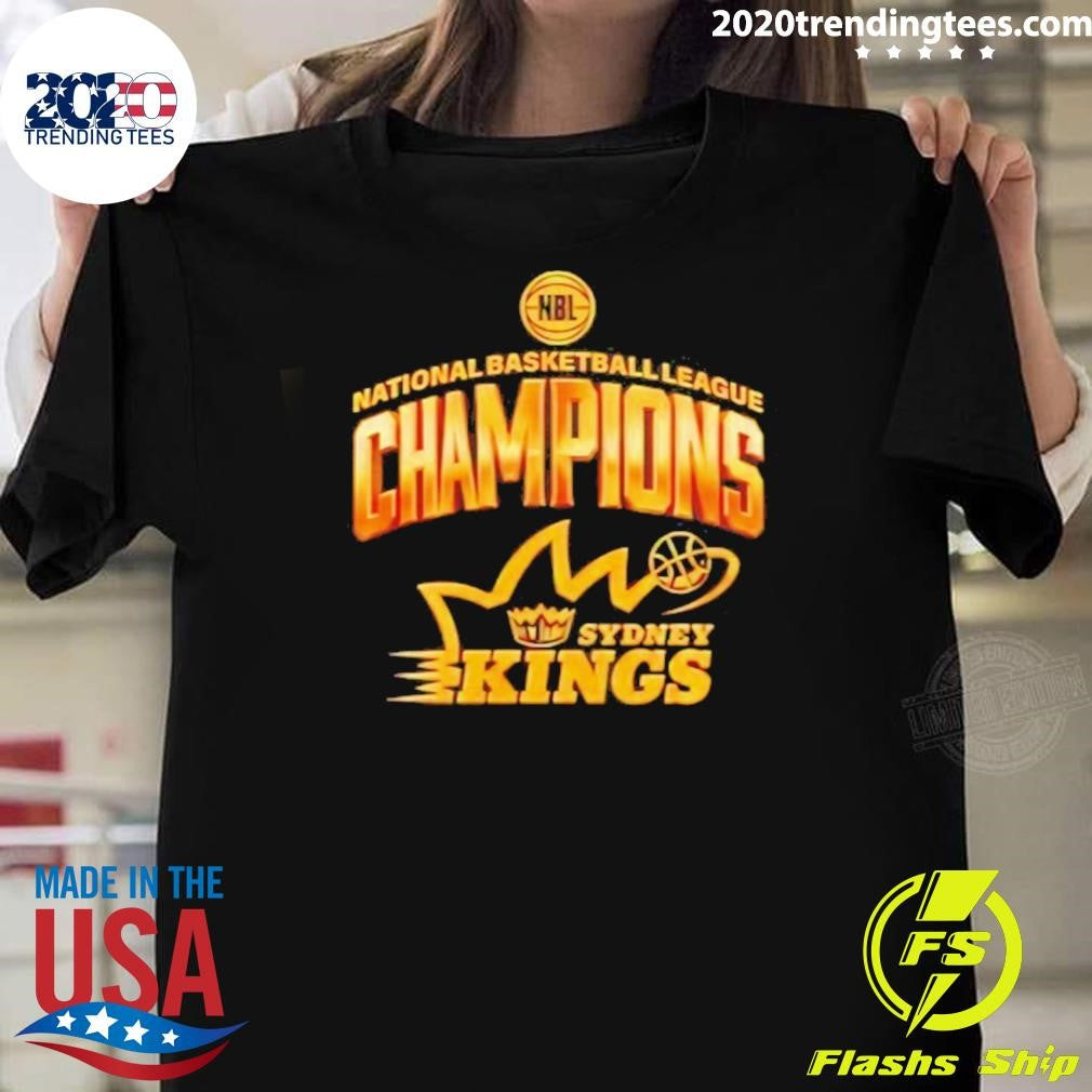 Sydney Kings 2026 Nbl Champions Beige Logo Shirt