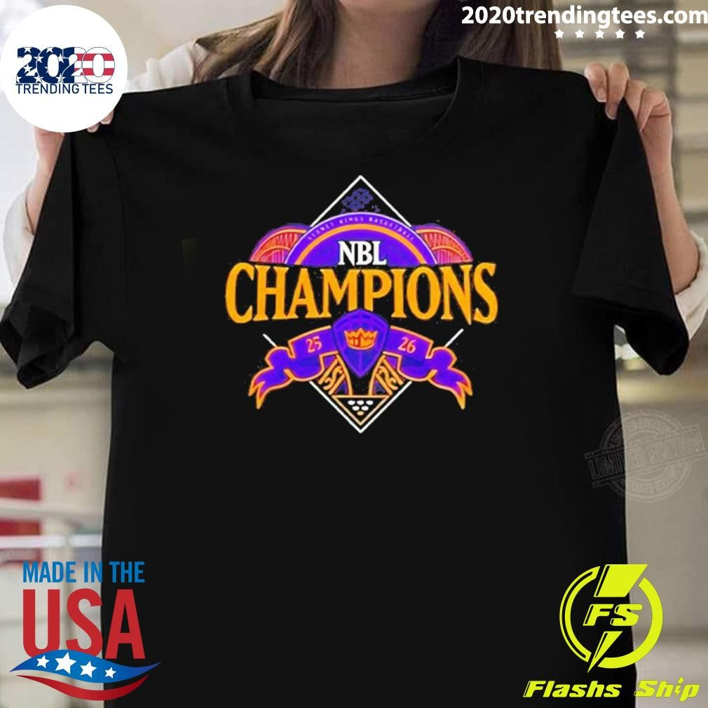 Sydney Kings 2026 Nbl Champions Graphic Shirt