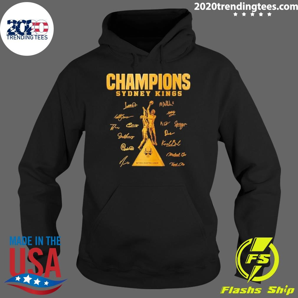 Sydney Kings 2026 Nbl Champions Signatures Trophy Shirt