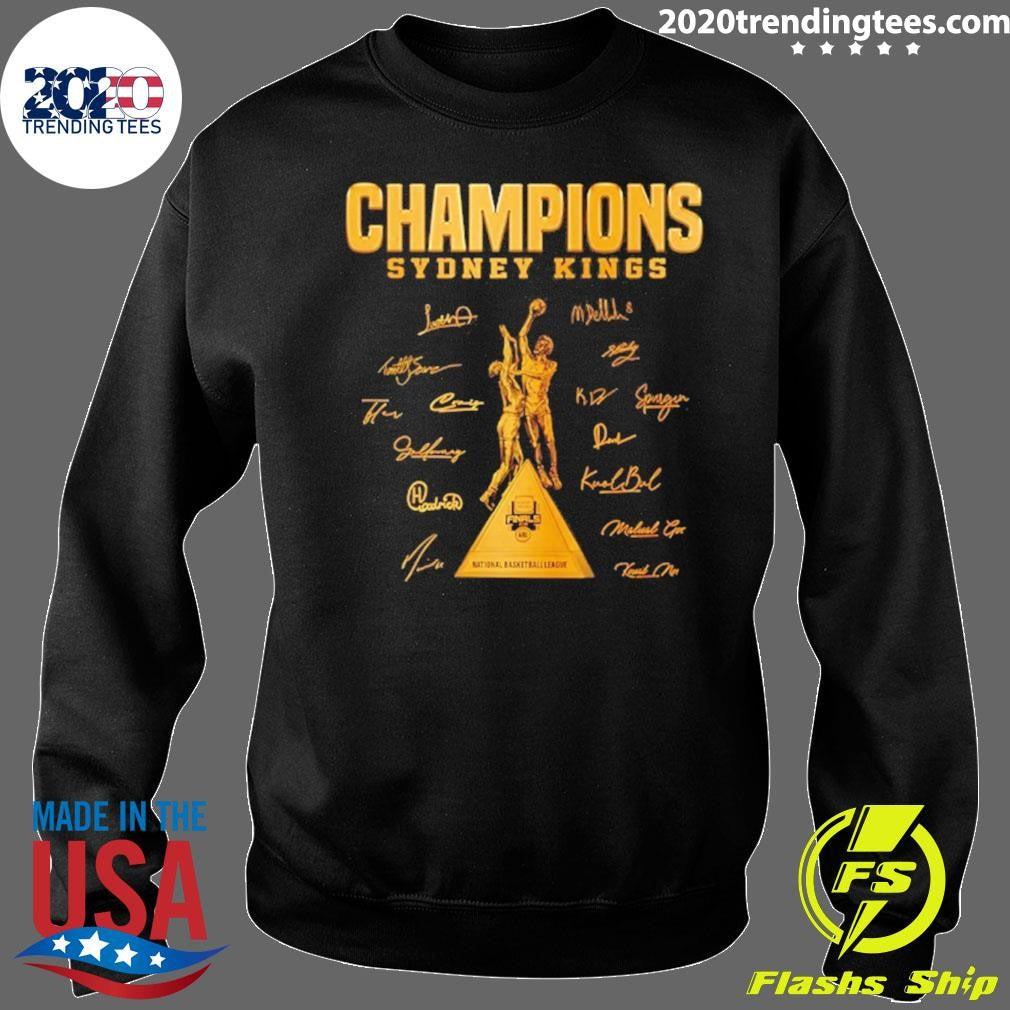 Sydney Kings 2026 Nbl Champions Signatures Trophy Shirt