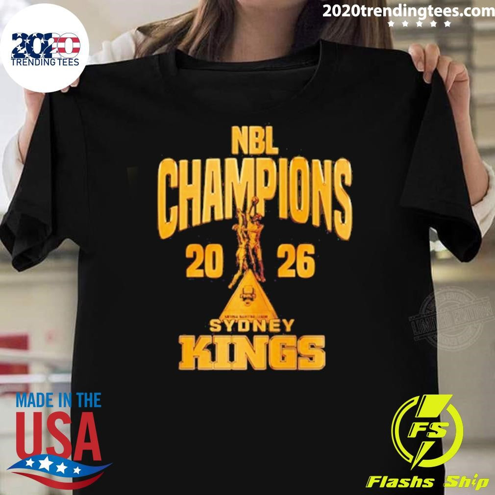 Sydney Kings 2026 Nbl Champions Trophy Shirt