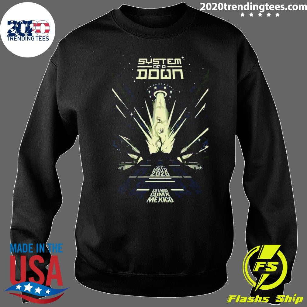 System Of A Down Cdmx Mexico Tour May 27 2026 Poster Shirt